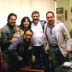 Aquí estamos con Pedro Damián en Televisa San Ángel, cuando realizábamos el cómic de RBD.